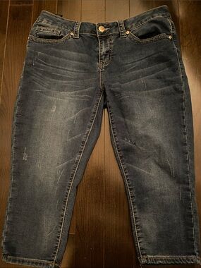 Seven7 Dark Blue Jeans with Contrast Stitching